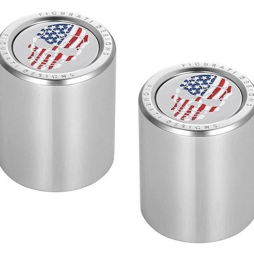 Figurati Designs Short/Fat Docking Hardware Covers Skull Polished