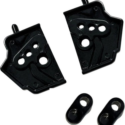 Custom Dynamics Shark Demon Fog Light Wind Deflector Mounts Gloss Black FLHX/U