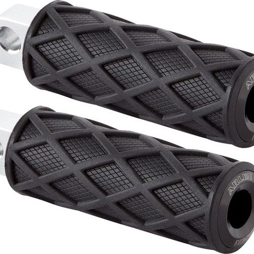 Arlen Ness Male Mount Knurled Diamond Footpegs Black