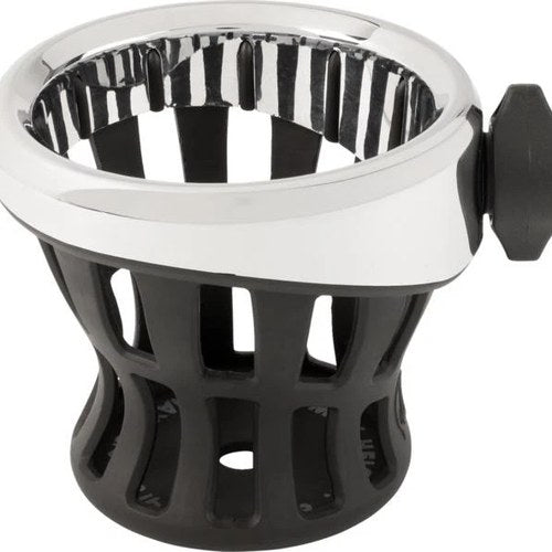 Ciro Gen 2 Drink Holder With 7/8" 1" Handlebar Mount Black/Chrome