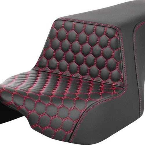 Saddlemen Step-Up HC Seat Red Stitch Harley Davidson Road Glide/Street Glide