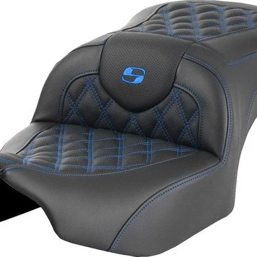 Saddlemen RoadSofa LS Seat Blue Stitch Harley Davidson Road Glide/Street Glide