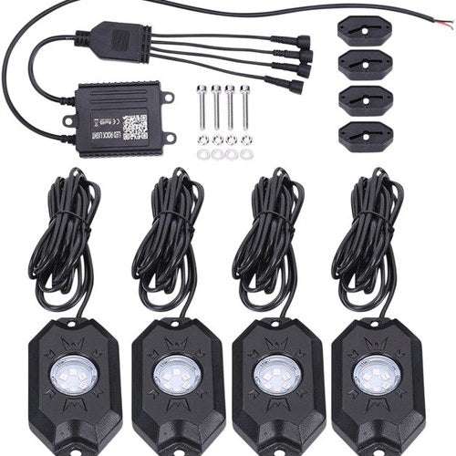 Brite-Lites UTV LED Rock Light Kit with Rgb & Bluetooth