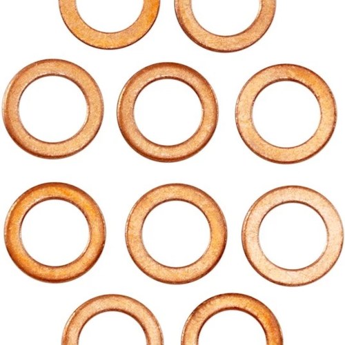 James Lower Fork Leg Copper Washers 10-Pack Harley Davidson Sportster