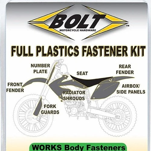 Bolt Full Body Work Fastener/Bolt Kit #KAW-KLX110W for Kawasaki KLX110/KLX110L