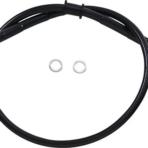 DS Black Vinyl Front Upper ABS Brake Line Kit 27-1/4" +4" Black #212115