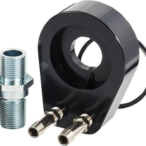 Jagg Oil Filter Adapter Satin Black #4900 fits Yamaha Bolt