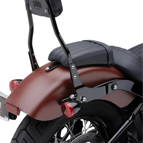 Cobra Detachable Mini Passenger Backrest Black #602-2029B Harley Davidson