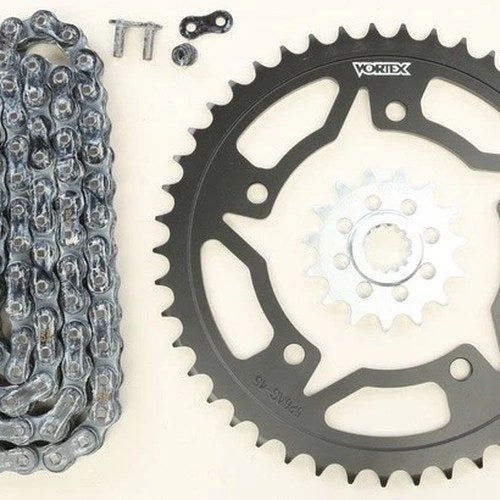 Vortex V3 Hfrs Chain & Sprocket Kit with Steel Rear Black 15/45T 520SX3-114