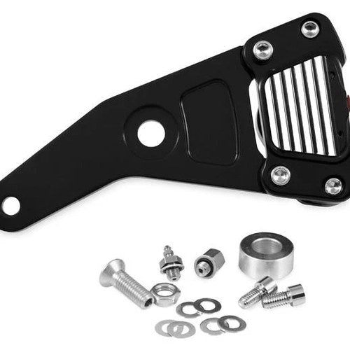 Gma 2-Piston Classic Brake Caliper Rear Black Contrast #GMA-100B Harley Davidson