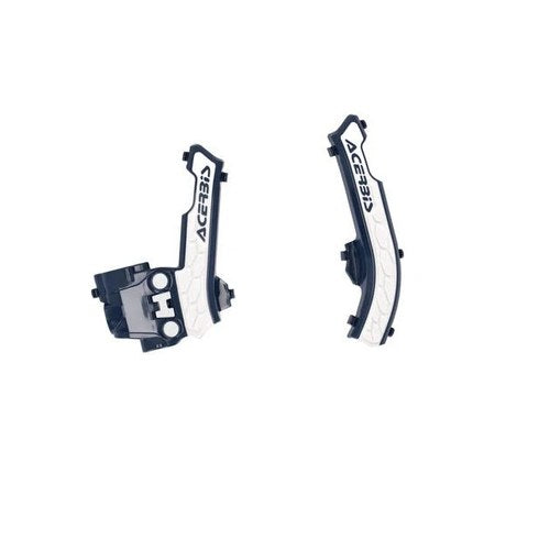 Acerbis X-Grip Frame Guards Blue/White 2979611006 Husqvarna/KTM/Gas Minis
