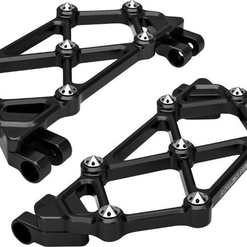 Arlen Ness Mini Diamond Driver Floorboards Black #410-045 Harley Davidson