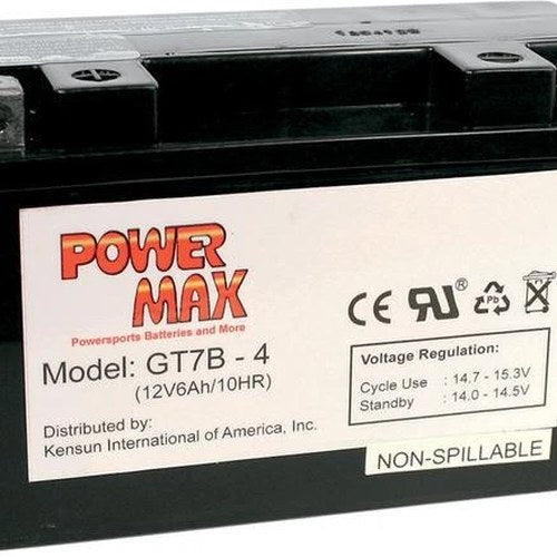 Power Max Maintenance-Free Battery YT7B-BS #GT7B-4