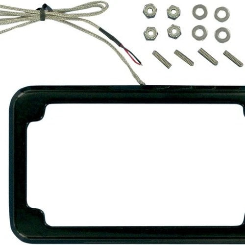 Cycle Visions Beveled License Plate Frame with Tag Light Black