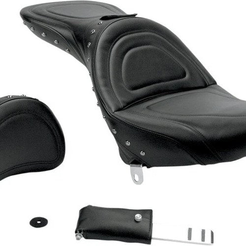 Saddlemen Explorer Special Seat With Backrest w/Chrome Studs #283017