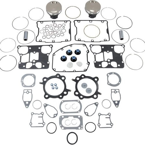 Wiseco Piston Kit .125in Over 3.875in 9:1 Harley Davidson Twin Cam 88 1999-2006