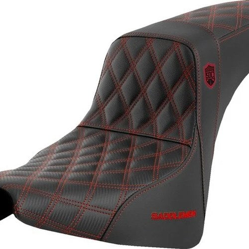 Saddlemen Sdc Performance Gripper Seat Red Stitch 284846 Harley Davidson Softail