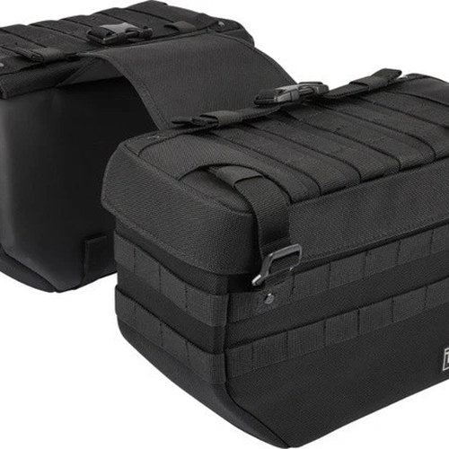 Thrashin Supply Co. Expedition Throwover Saddlebags 21L Black