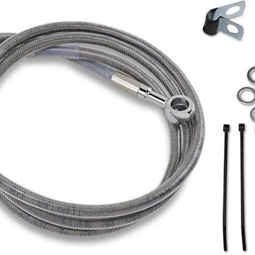DS Braided Brake Line Kit Front +8" Harley Fxst Softail 1984-1990