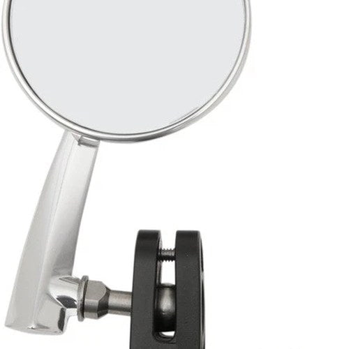 Emgo Aluminum Bar End Mirrors 3" Left Chrome