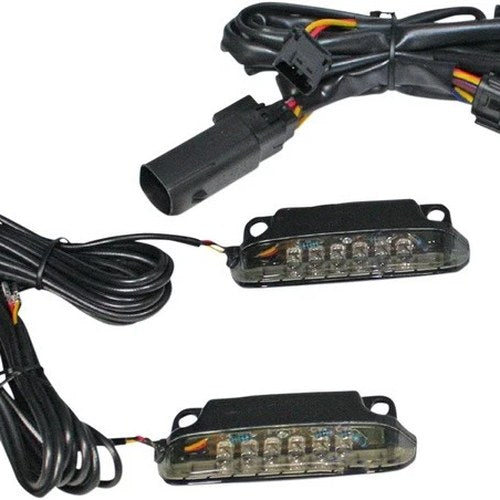 Custom Dynamics LED Light Bar for Air Wing Saddlebag Lid Rails Smoke