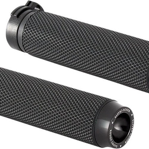 Rough Crafts Knurled Grips Cable-Type Black RC-500-000 Harley Davidson Sportster