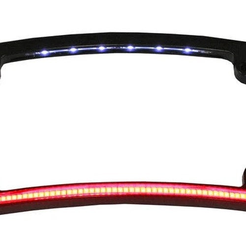 Custom Dynamics Quad Radius All-In-One License Plate Frame Black