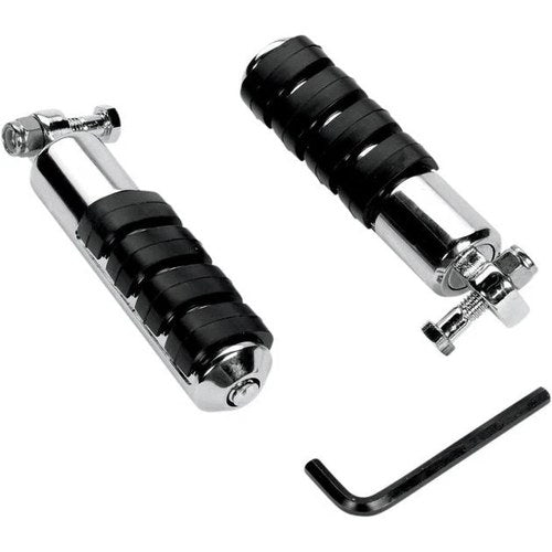 Kuryakyn Longhorn Iso Footpegs Male Mount Chrome #8024 Harley Davidson