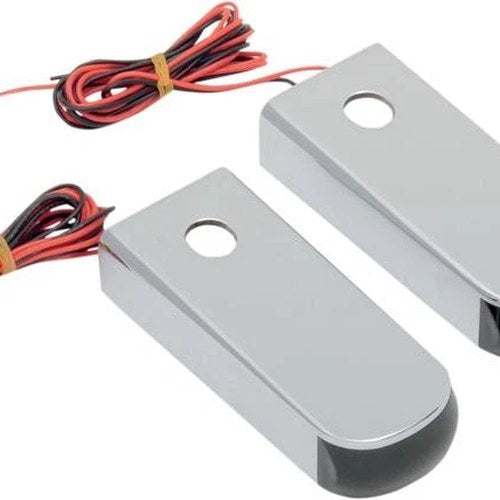 Alloy Art Fender LED Strut Marker Lights Chrome Red/Smoke Lens #SSL-2