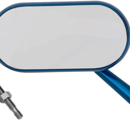 Arlen Ness Oval Mirror Blue Left