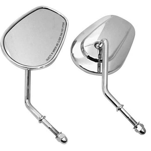 Biker's Choice Tapered Short Stem Mirrors Chrome