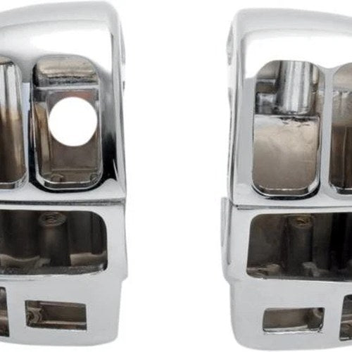 DS Radiused Switch Housing Kit w/ Radio and Cruise Chrome Harley Davidson 141719