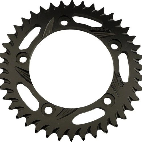 Vortex F5 Aluminum Rear Sprocket 40T 530 Black #527K-40 for Suzuki/Triumph