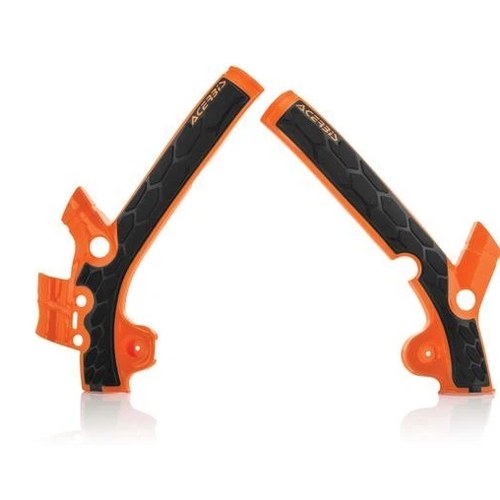 Acerbis X-Grip Frame Guards Orange/Black2449525225 KTM 85 SX/Husqvarna TC 85