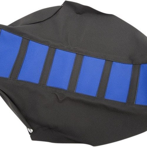 Sdg 6-Rib Gripper Seat Cover Blue Top/Black Sides/Black Ribs fits Yamaha YZ450F