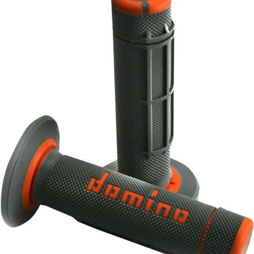 G2 Domino Dually 1/2 Waffle Grips Black/Orange