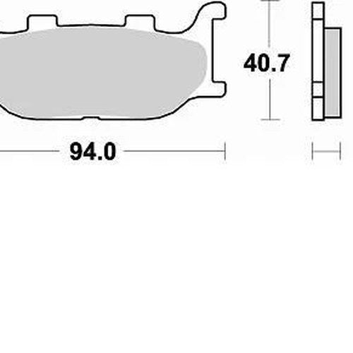 Braking SM1 Brake Pads #777SM1 for Yamaha XV250 Virago 250 1995-2007