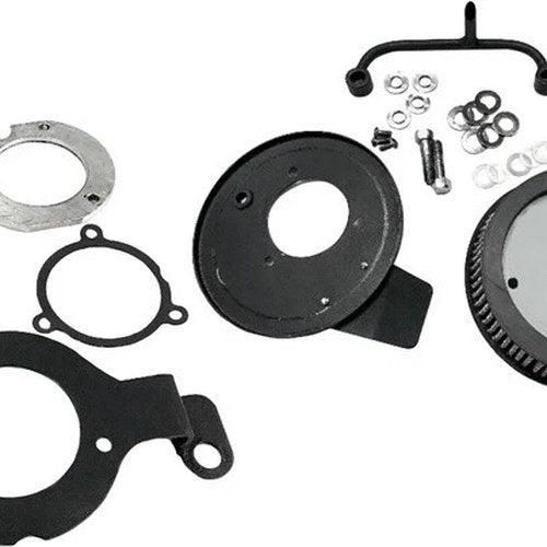 HardDrive M8 Hi Performance Air Cleaner Kit Black Satin #120427 Harley Davidson