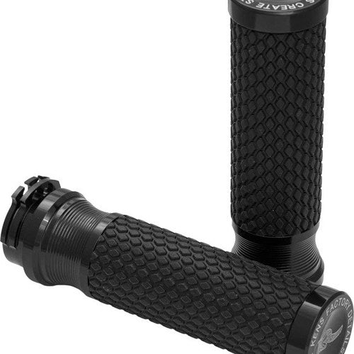 Ken's Factory Next Level Coarse Texture Grips Cable Type #KFG-04 Harley Davidson