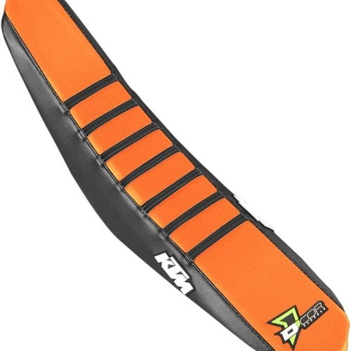 Dcor Ribbed Seat Cover Black/Orange/Black KTM 450 SX-F/250 SX-F/350 SX-F/125