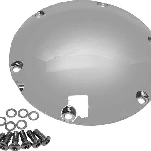 HardDrive Round 6-Hole Derby Satin Chrome #37-072 Harley Davidson Sportster