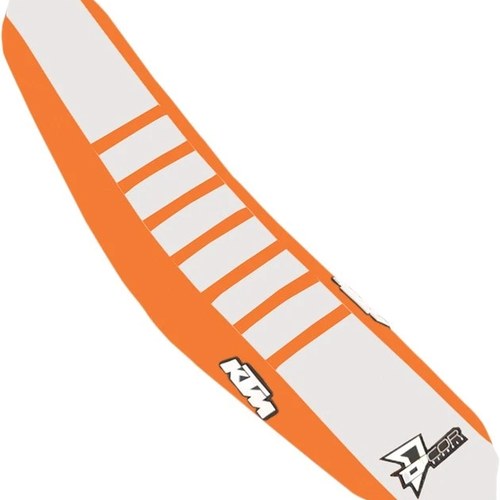 Dcor Ribbed Seat Cover Orange/White/Orange #30-30-220 KTM