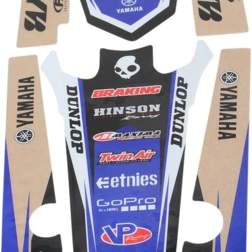 Factory Effex Universal Trim Kit Yamaha Factory Racing Black/Blue #17-50210