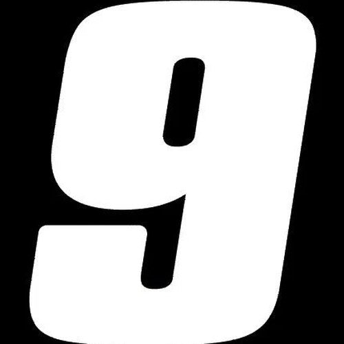 Dirt Digits Vinyl Numbers 7" White #9 3-Pack