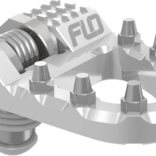 Flo Motorsports Folding Tip Brake Pedal Large Replacement Tip Silver