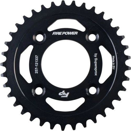 Fire Power Steel Rear Sprocket 37T Black #FPS-1213-37-BLK for Honda CRF50F/XR50R
