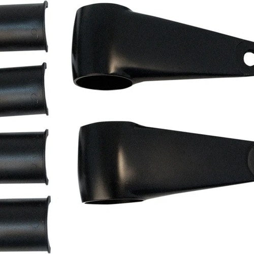 Emgo Universal Aluminum Headlamp Mounting Brackets Black