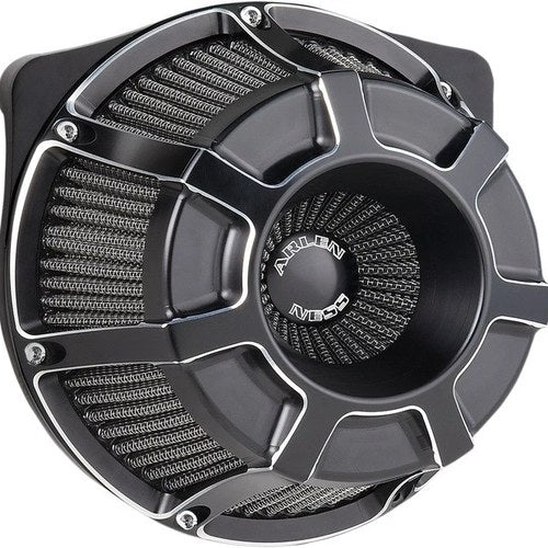 Arlen Ness Beveled Inverted Air Cleaner Kit Black Harley Davidson Sportster