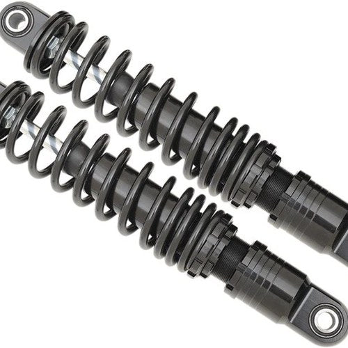 Drag Specialties 13" Ride-Height Adjustable Shocks Black #174177 Harley Davidson