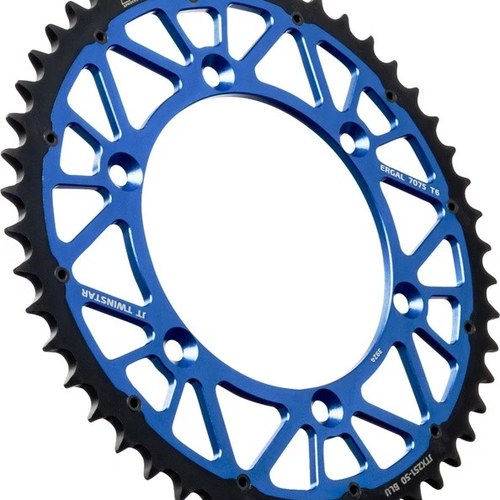 JT TwinStar Hybrid Rear Sprocket 520 50T Blue #JTX251.50BLU for Yamaha